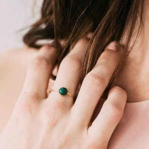 Malachite ring